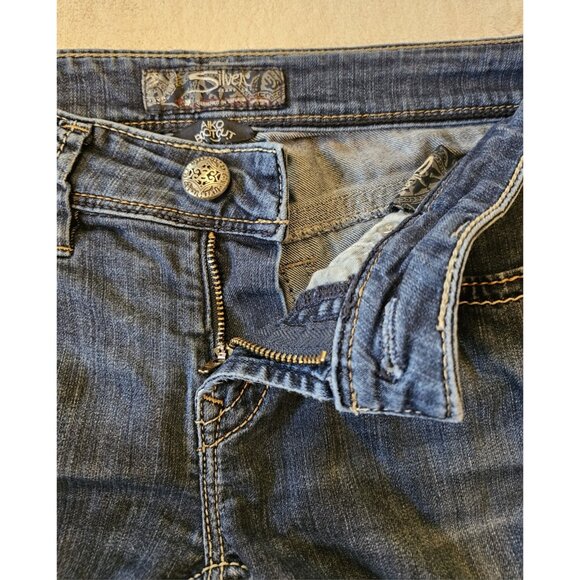 Silver Jeans Womens | 27 Blue Aiko Bootcut Stretch Flare Western - Picture 3 of 16